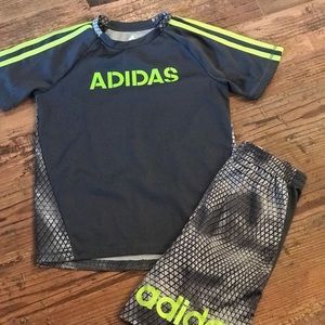 Boys Adidas short outfit